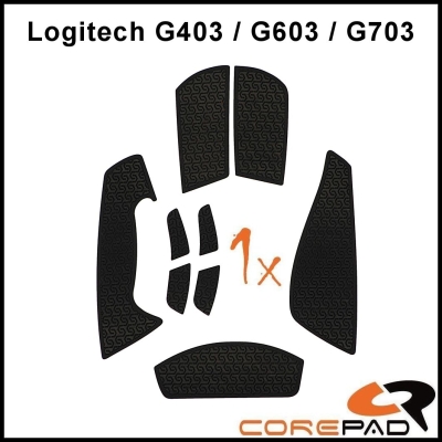 Corepad Soft Grips #735 noir Logitech G403 / G603 / G703 Series